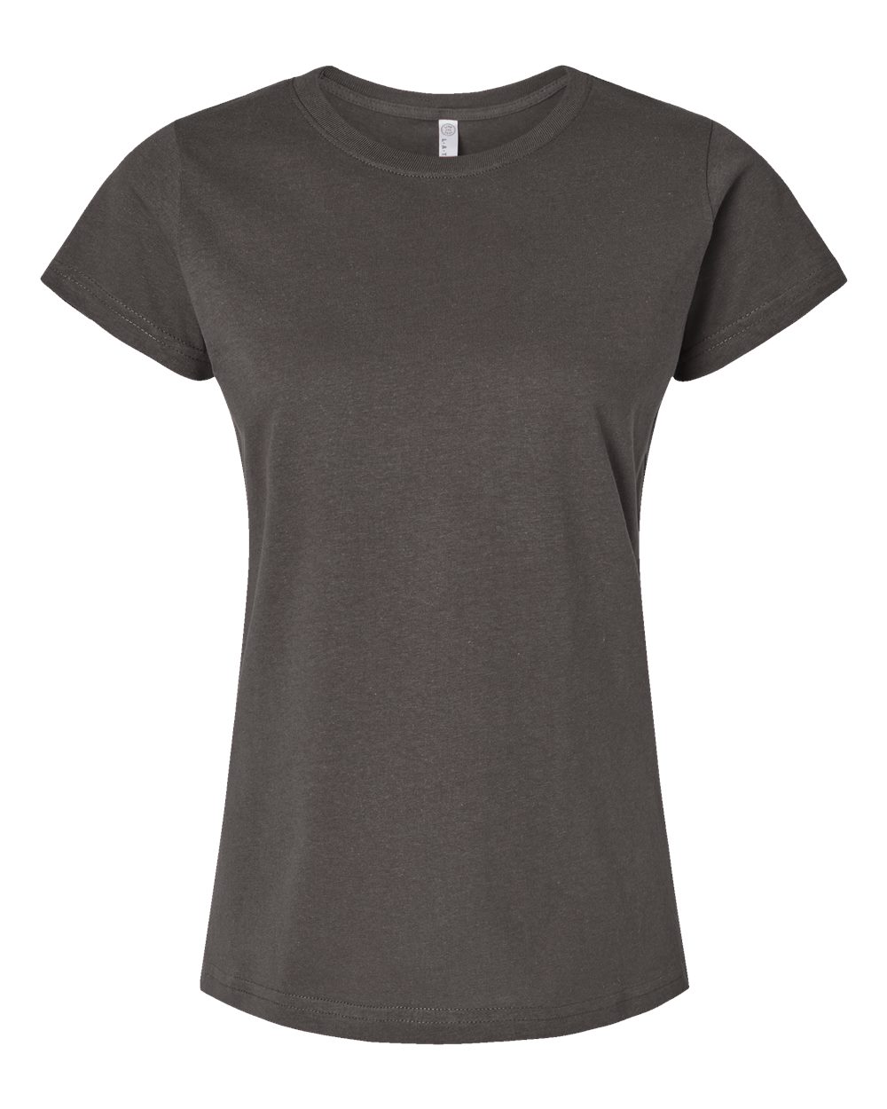 Live & Tell by LAT 3516 Women's Fine Jersey Tee in Charcoal
