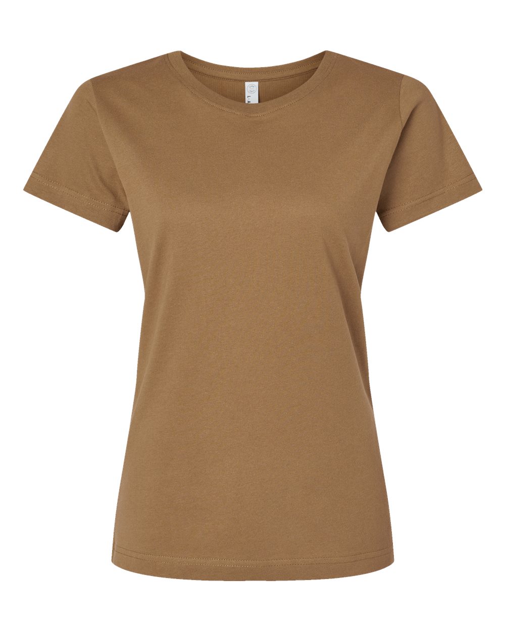 Live & Tell by LAT 3516 Women's Fine Jersey Tee in Coyote Brown