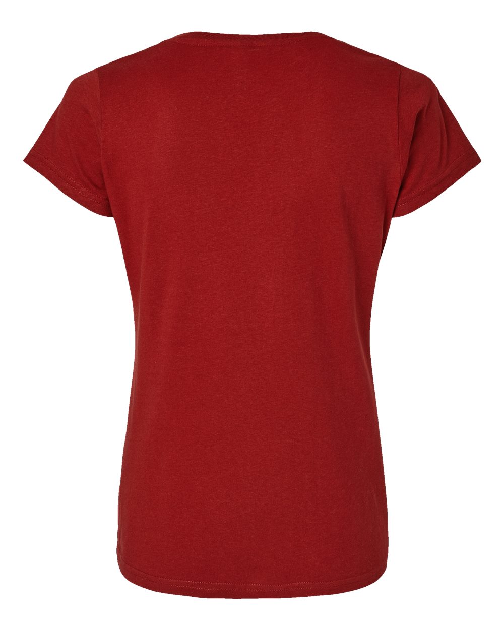Live & Tell by LAT 3516 Women's Fine Jersey Tee in Garnet, back