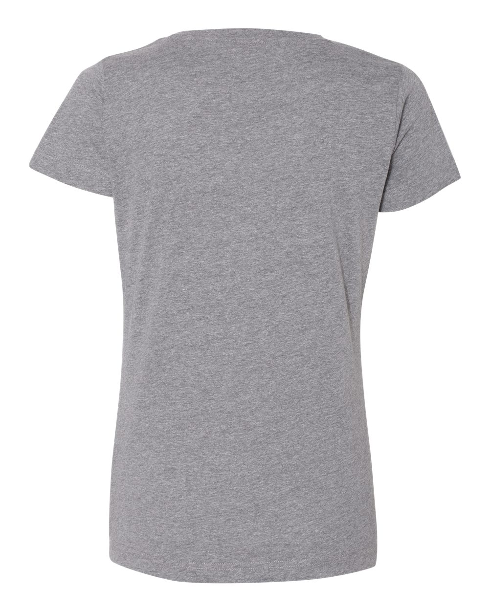 Live & Tell by LAT 3516 Women's Fine Jersey Tee in Granite Heather, back