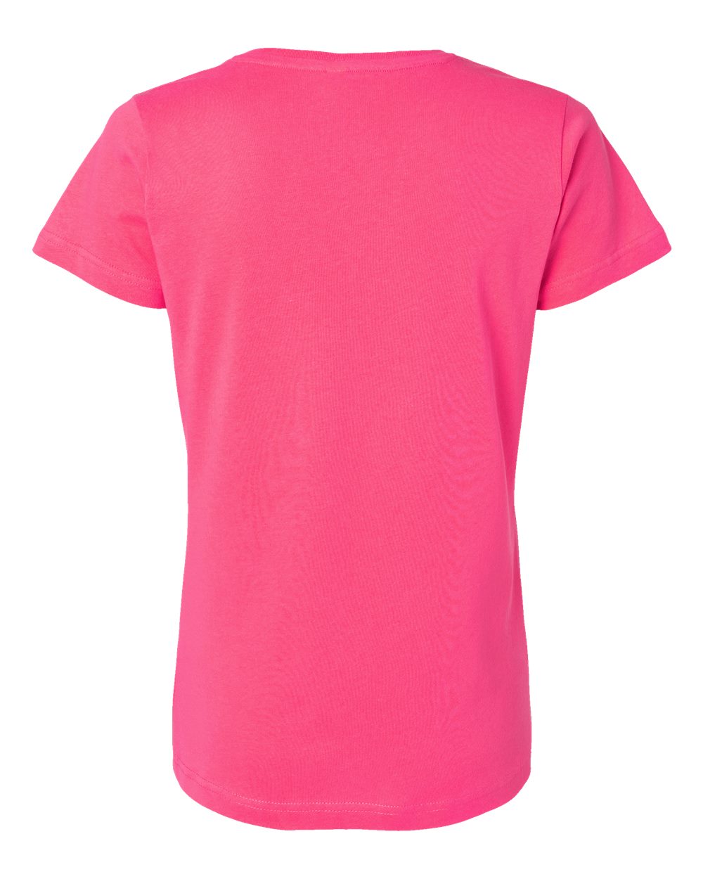 Live & Tell by LAT 3516 Women's Fine Jersey Tee in Hot Pink, back