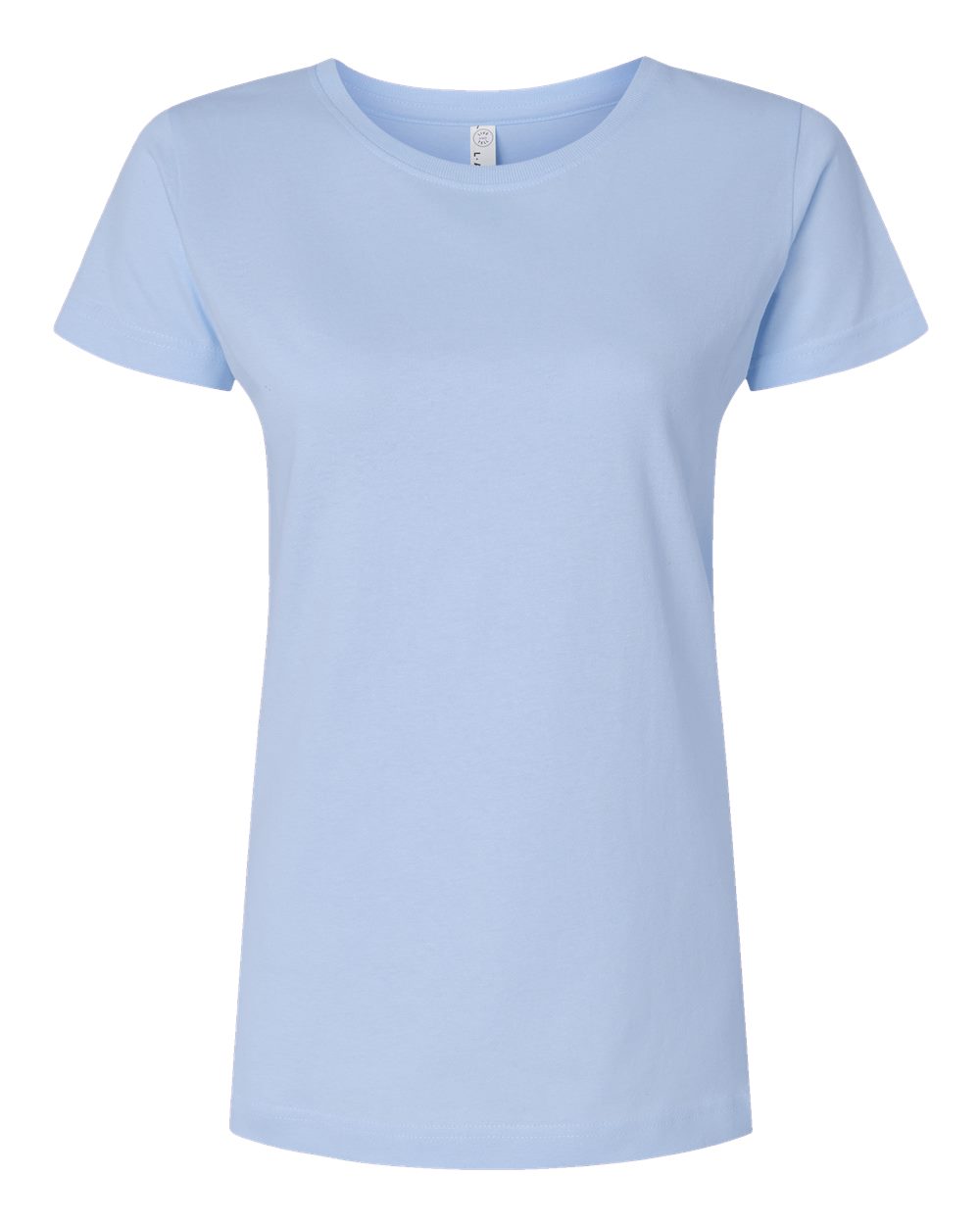 Live & Tell by LAT 3516 Women's Fine Jersey Tee in Light Blue