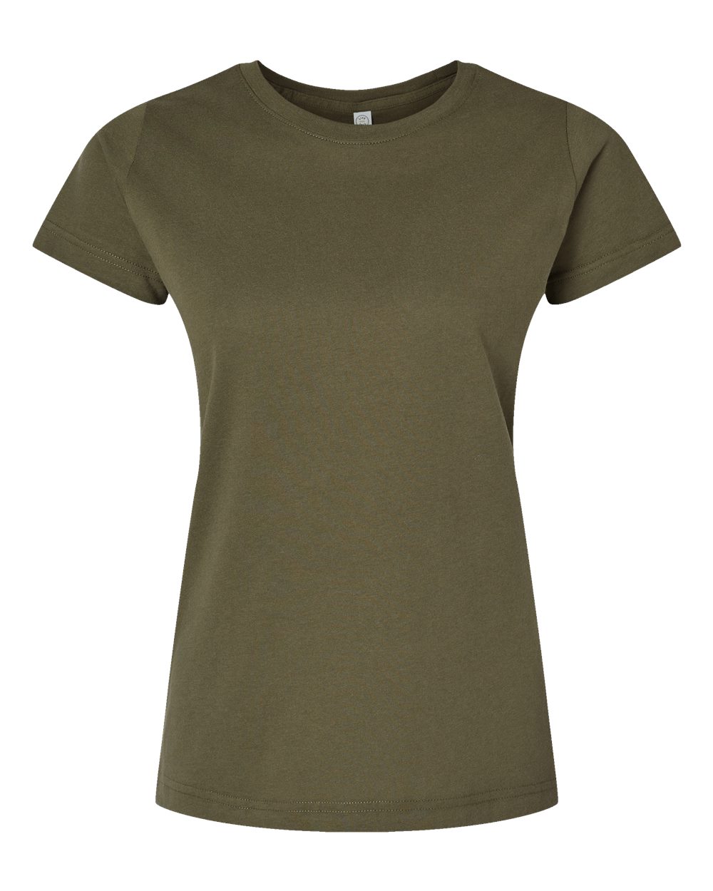 Live & Tell by LAT 3516 Women's Fine Jersey Tee in Military Green