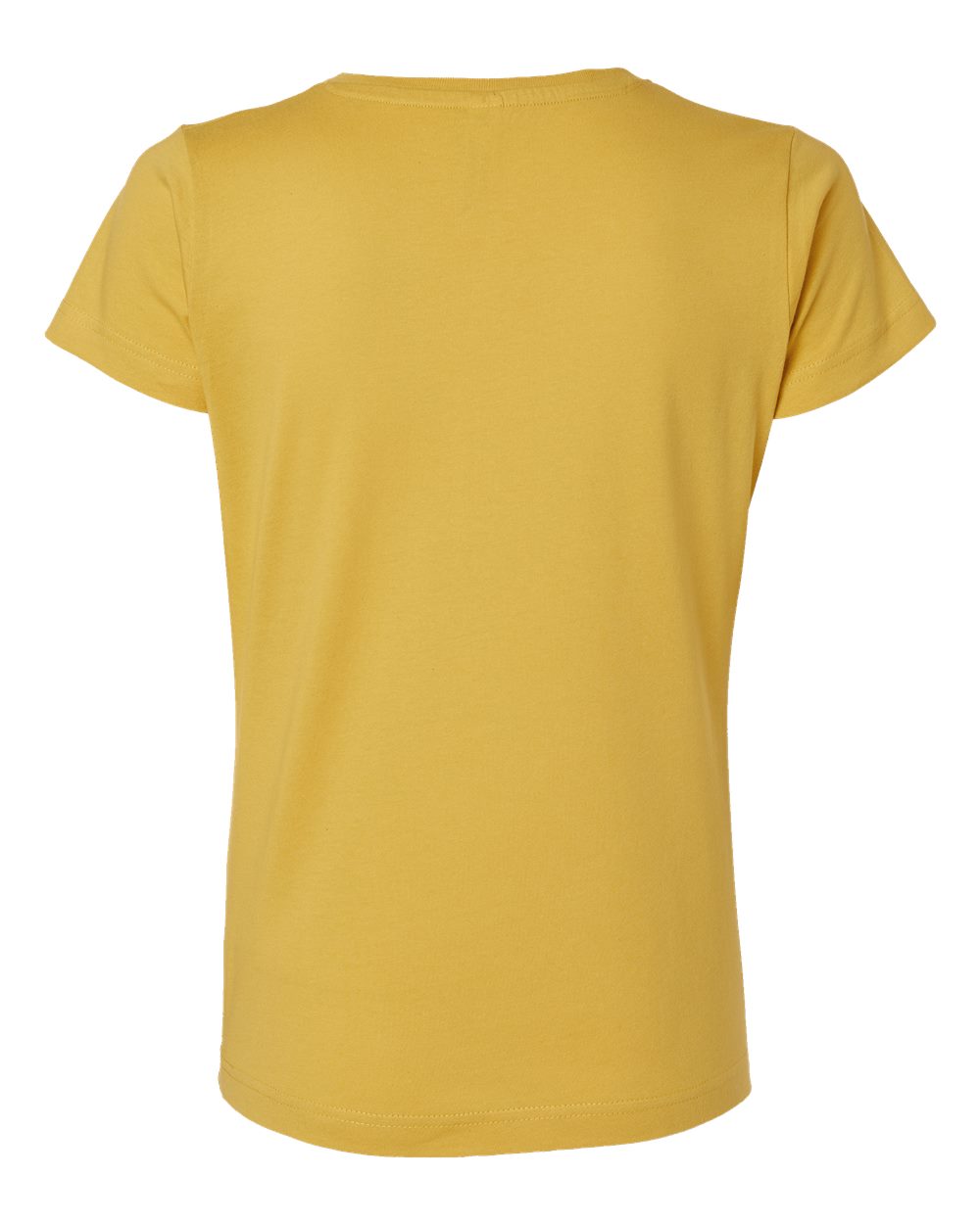 Live & Tell by LAT 3516 Women's Fine Jersey Tee in Mustard, back