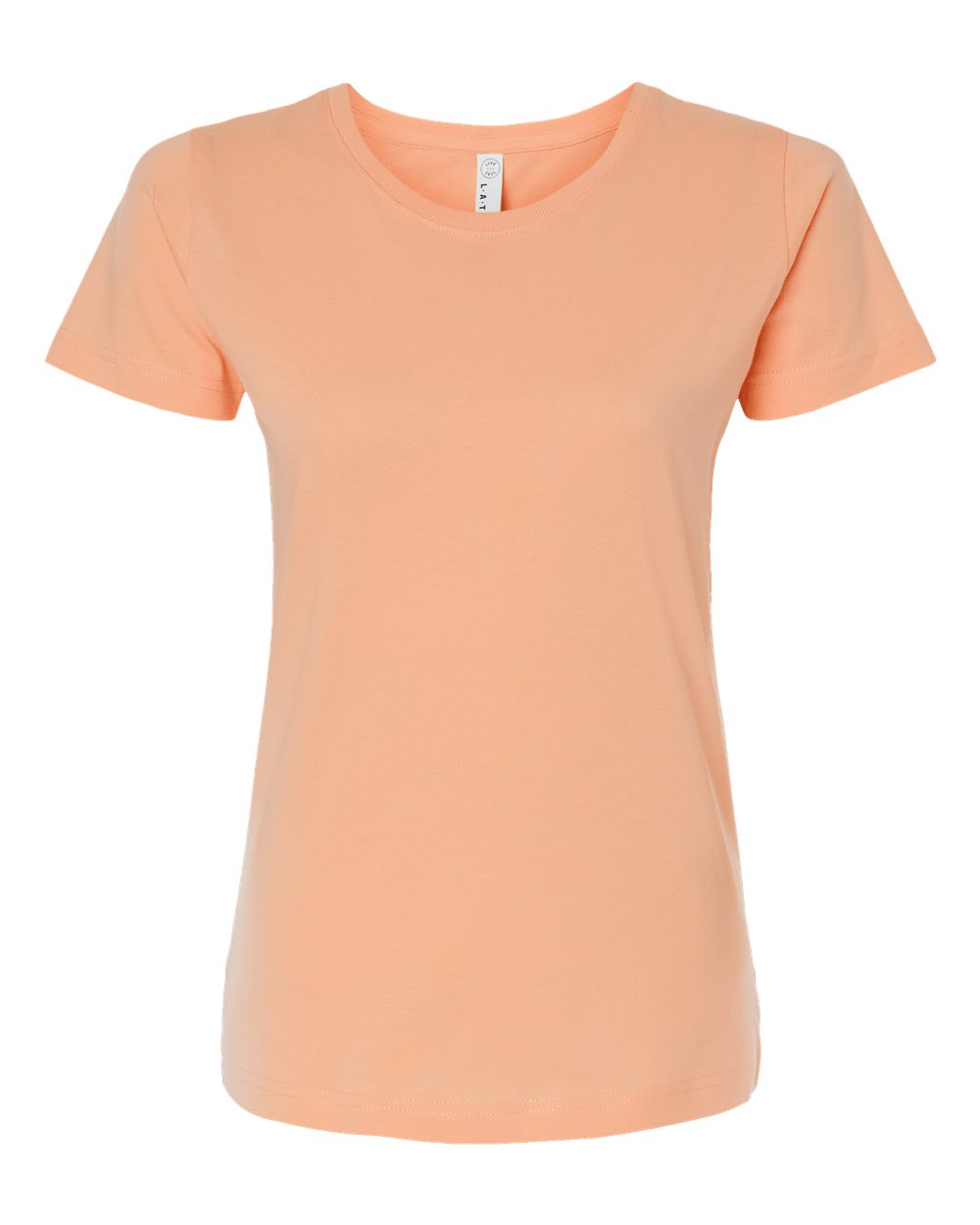 Live & Tell by LAT 3516 Women's Fine Jersey Tee in Peachy