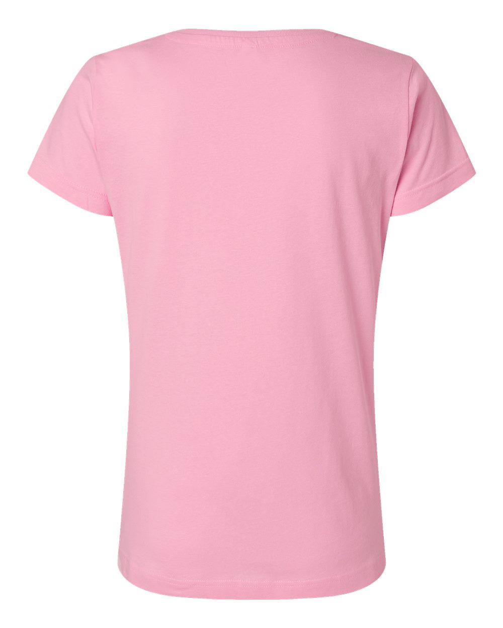 Live & Tell by LAT 3516 Women's Fine Jersey Tee in Pink, back