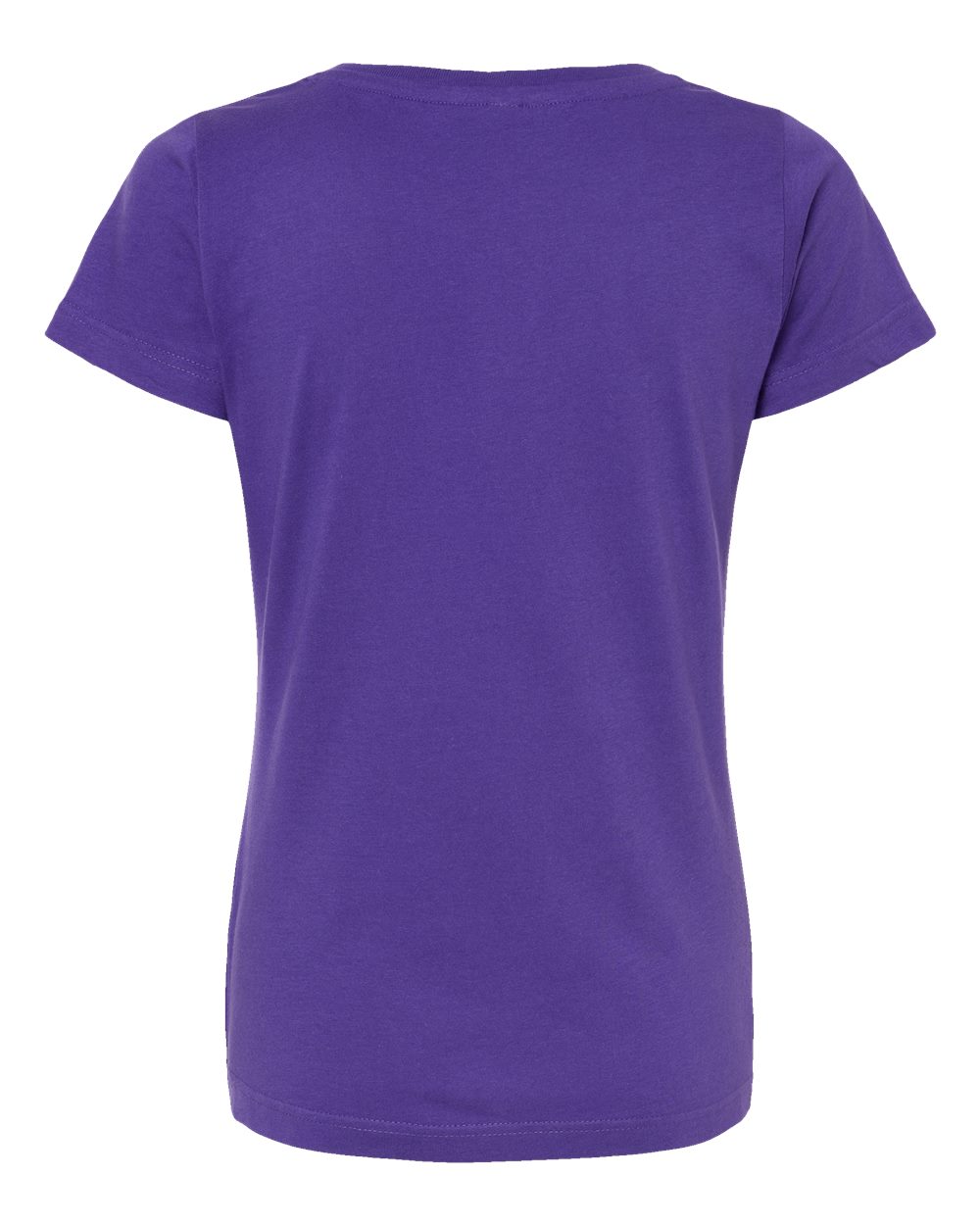 Live & Tell by LAT 3516 Women's Fine Jersey Tee in Purple, back