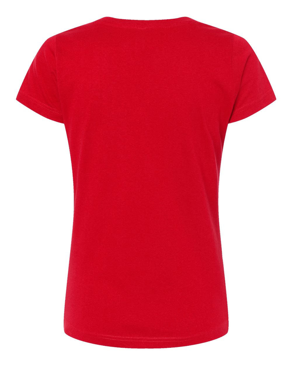 Live & Tell by LAT 3516 Women's Fine Jersey Tee in Red, back