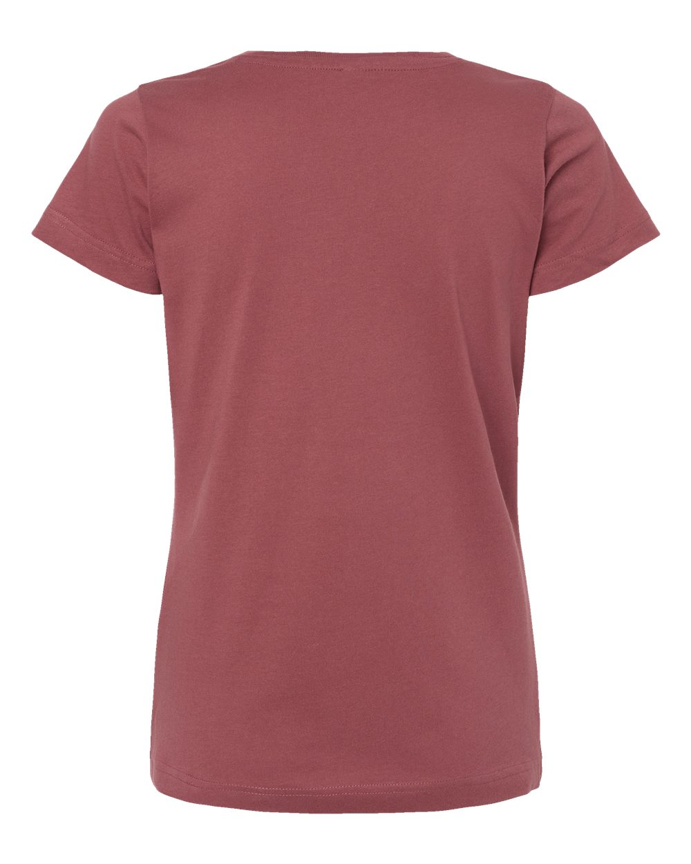 Live & Tell by LAT 3516 Women's Fine Jersey Tee in Rouge, back