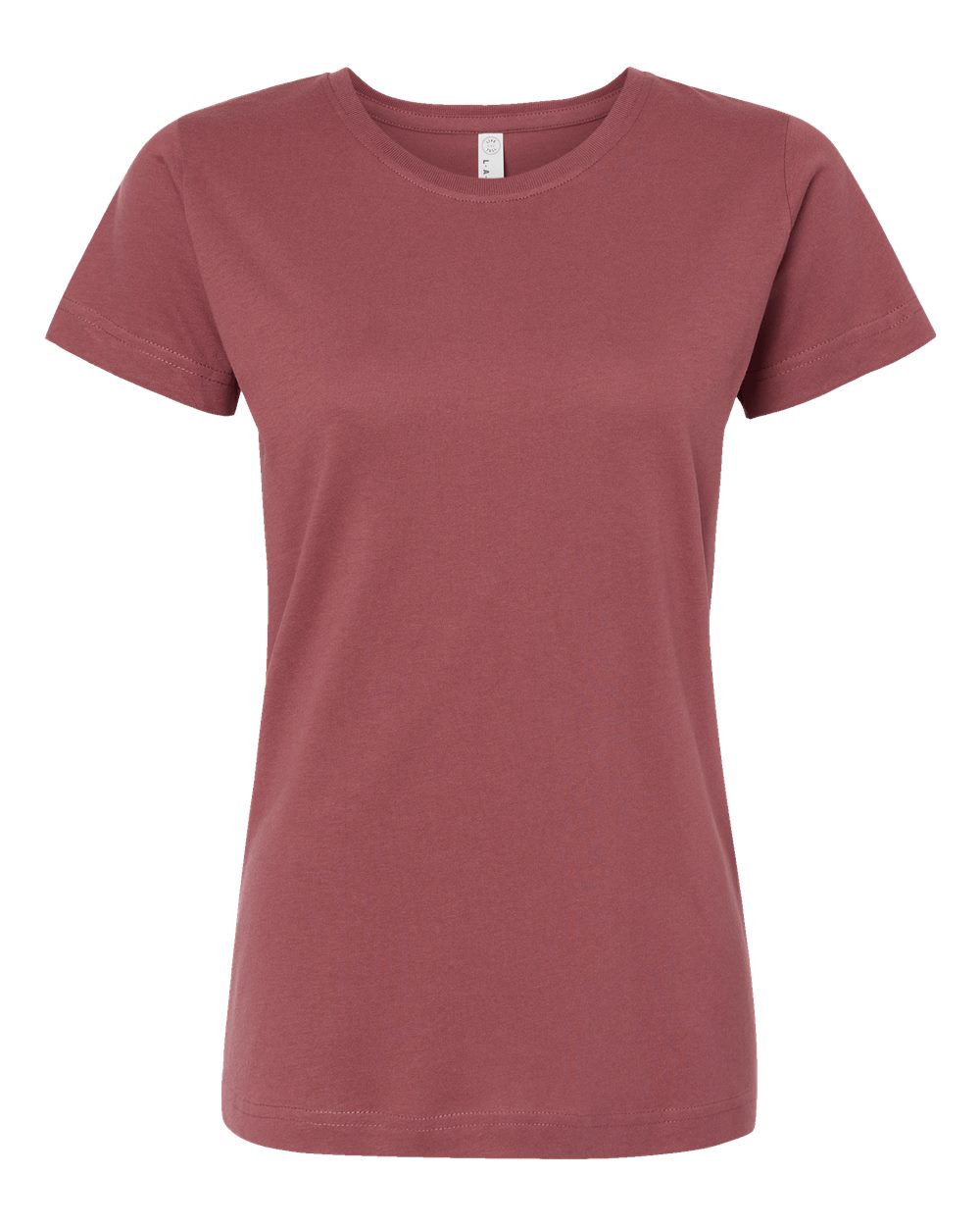 Live & Tell by LAT 3516 Women's Fine Jersey Tee in Rouge