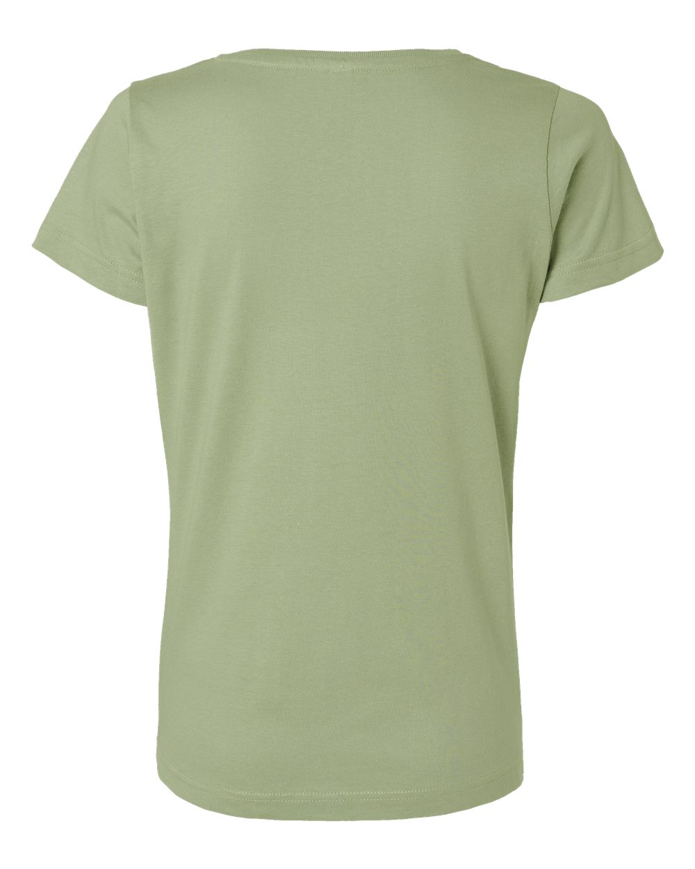 Live & Tell by LAT 3516 Women's Fine Jersey Tee in Sage, back