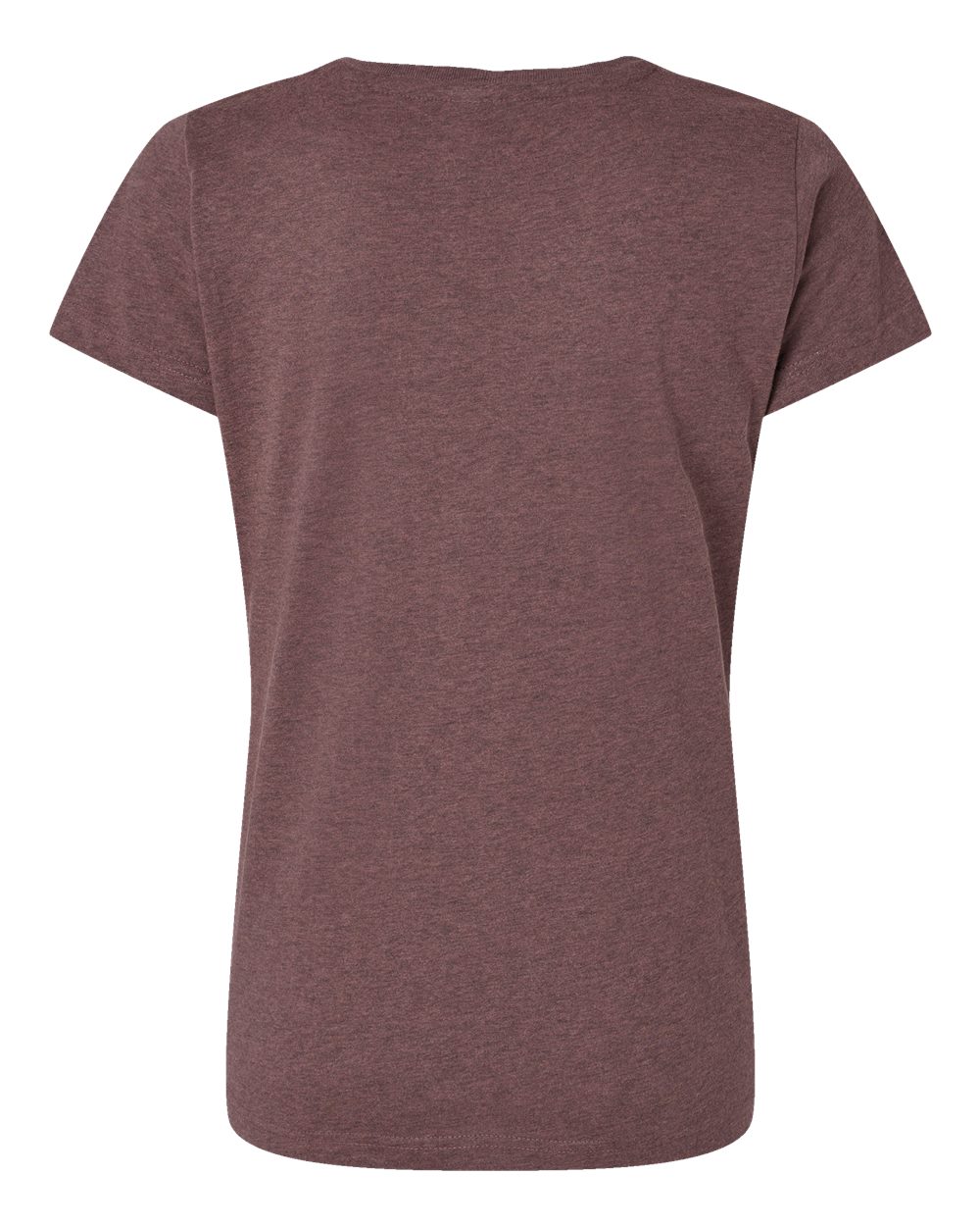 Live & Tell by LAT 3516 Women's Fine Jersey Tee in Sangria Blackout, back