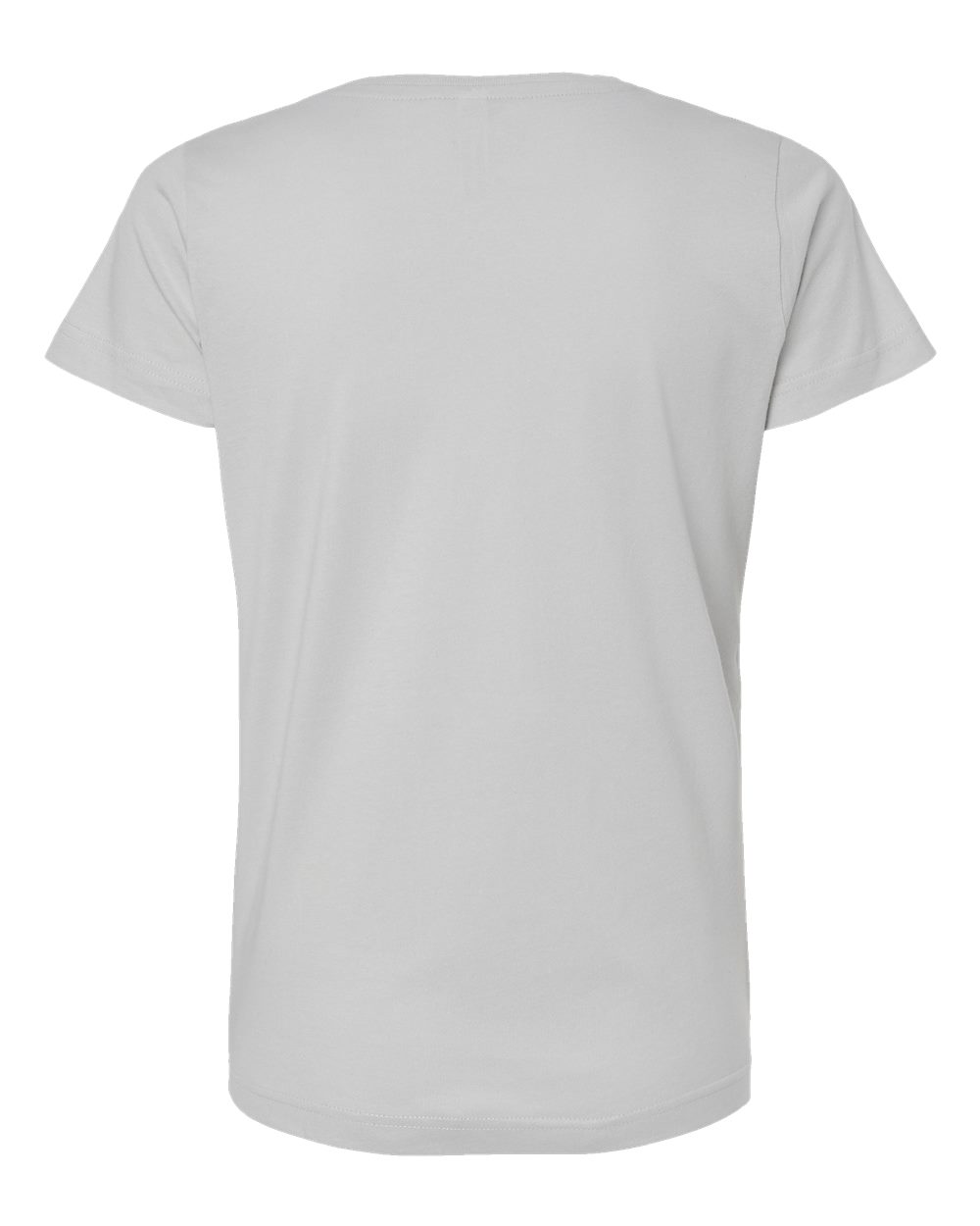 Live & Tell by LAT 3516 Women's Fine Jersey Tee in Silver, back