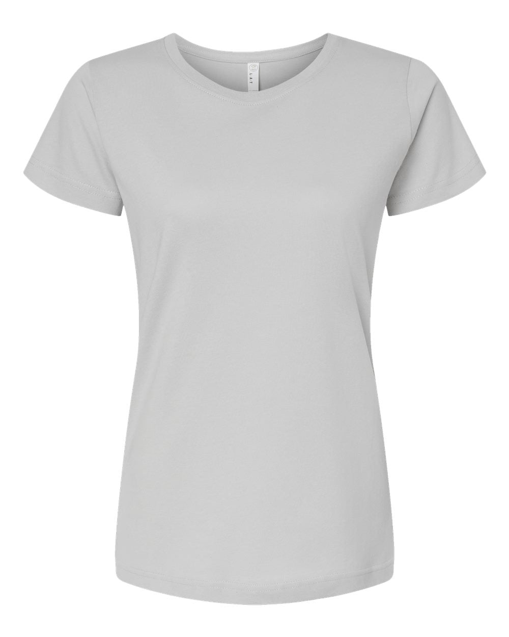 Live & Tell by LAT 3516 Women's Fine Jersey Tee in Silver