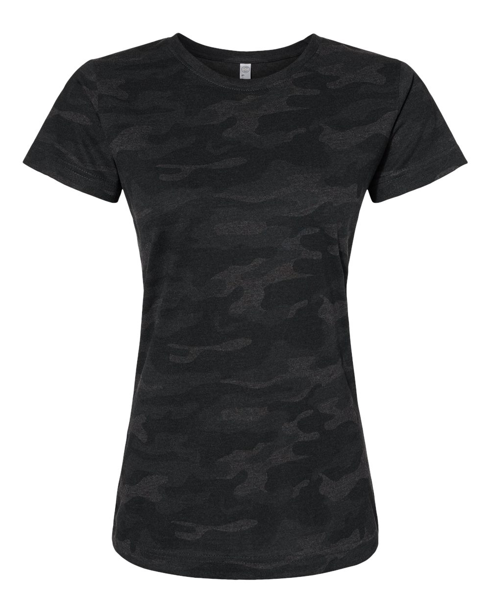 Live & Tell by LAT 3516 Women's Fine Jersey Tee in Storm Camo