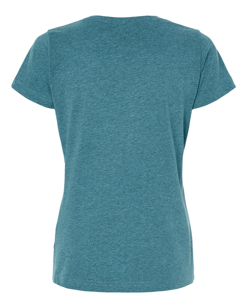 Live & Tell by LAT 3516 Women's Fine Jersey Tee in Surf Blackout, back