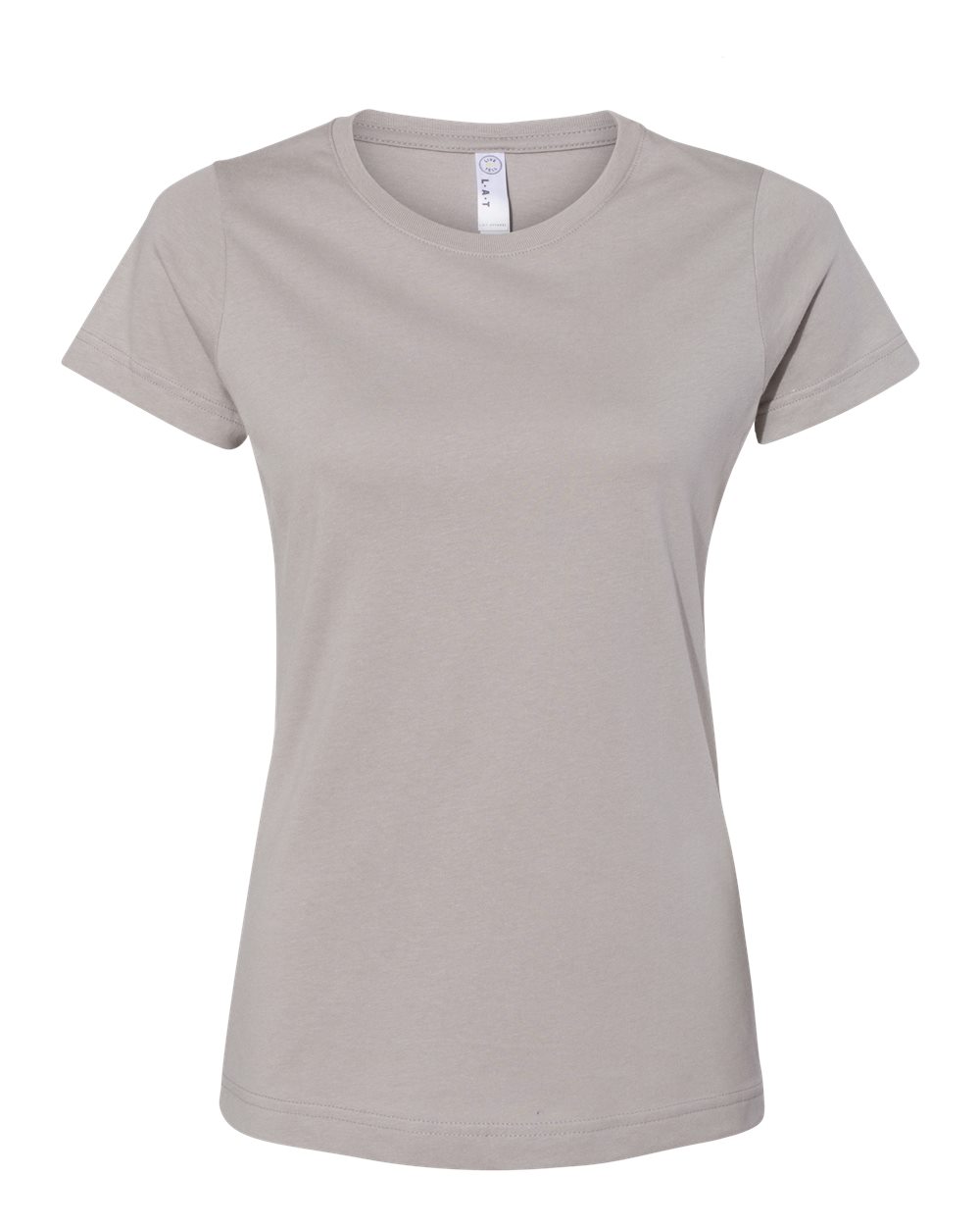 Live & Tell by LAT 3516 Women's Fine Jersey Tee in Titanium