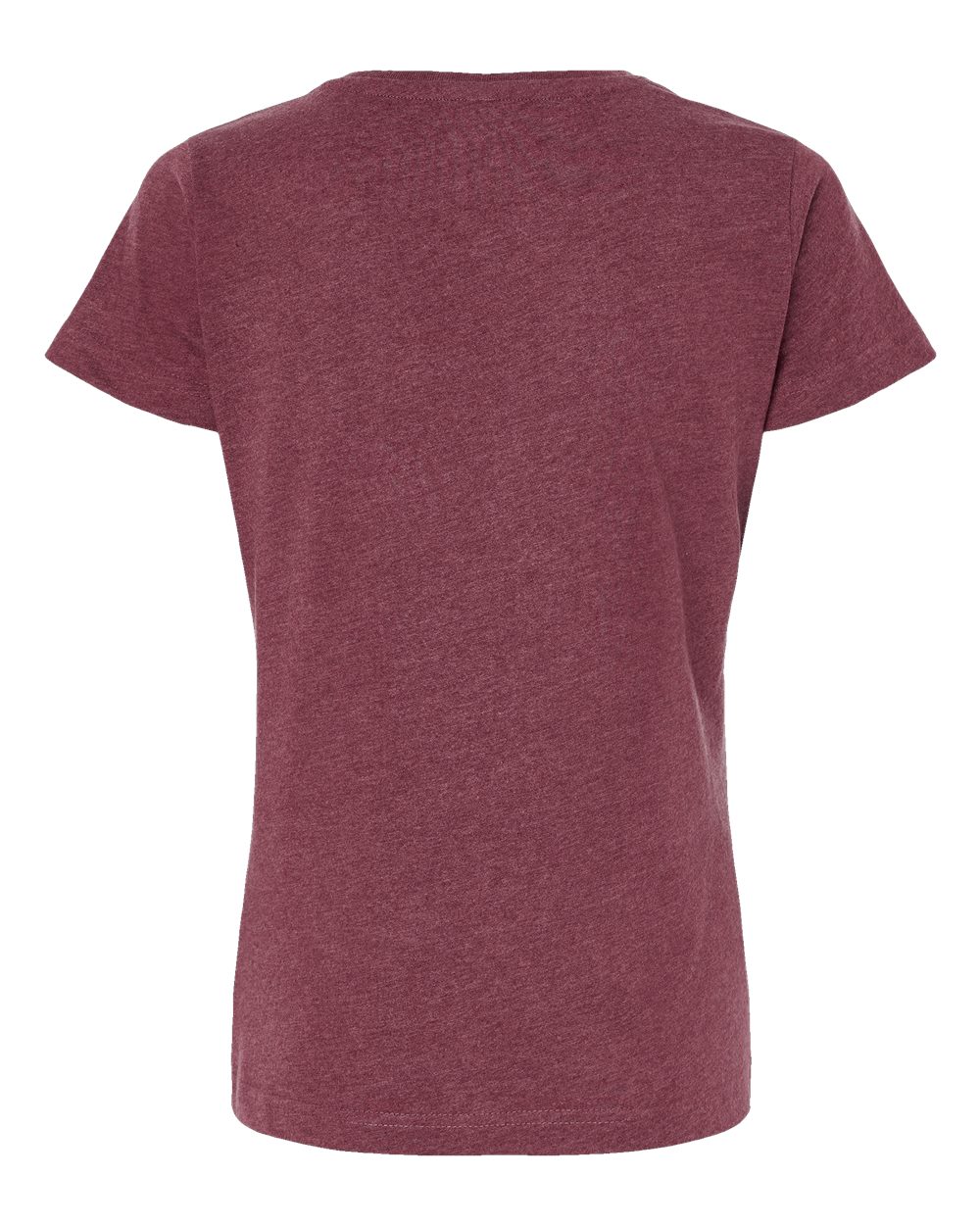 Live & Tell by LAT 3516 Women's Fine Jersey Tee in Vintage Burgundy, back