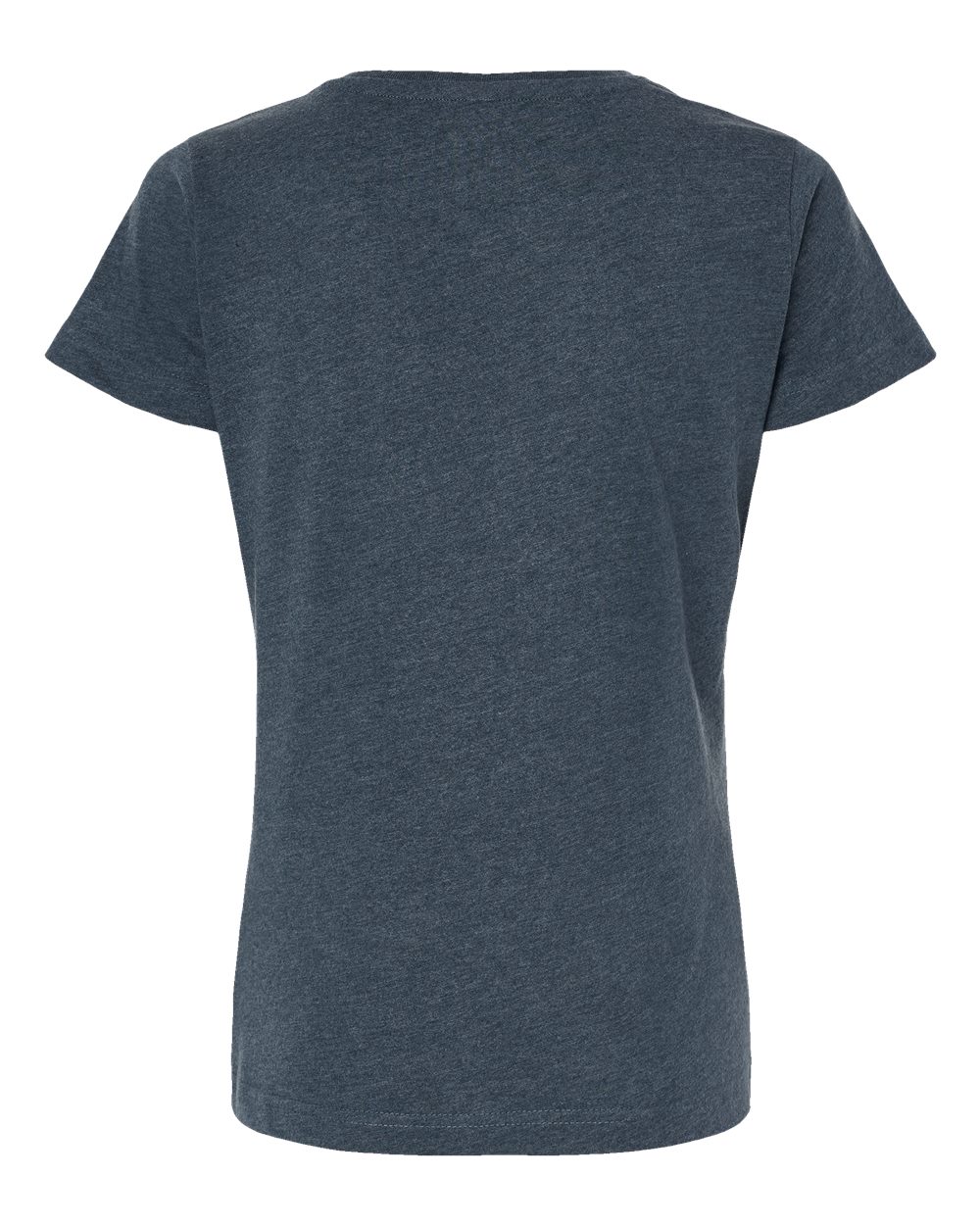 Live & Tell by LAT 3516 Women's Fine Jersey Tee in Vintage Denim, back