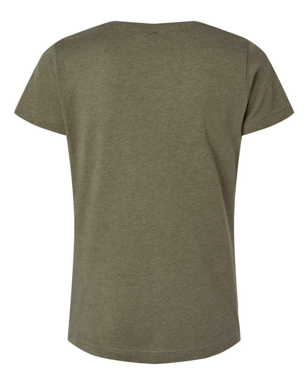 Live & Tell by LAT 3516 Women's Fine Jersey Tee in Vintage Military Green, back