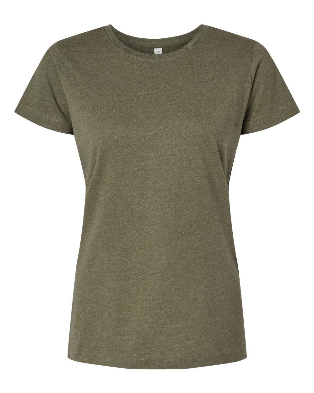 Live & Tell by LAT 3516 Women's Fine Jersey Tee in Vintage Military Green
