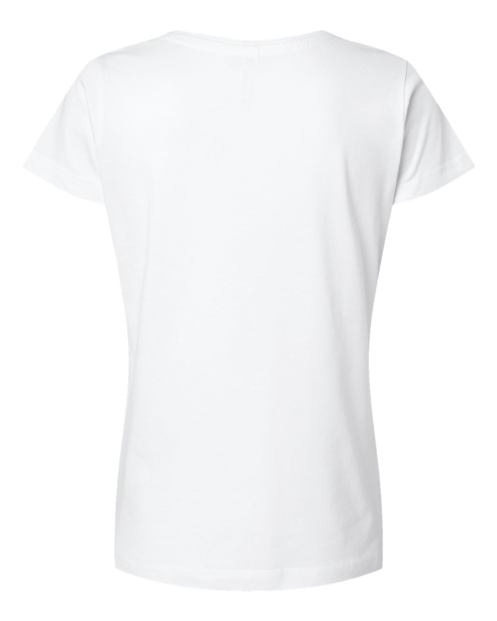 Live & Tell by LAT 3516 Women's Fine Jersey Tee in White, back