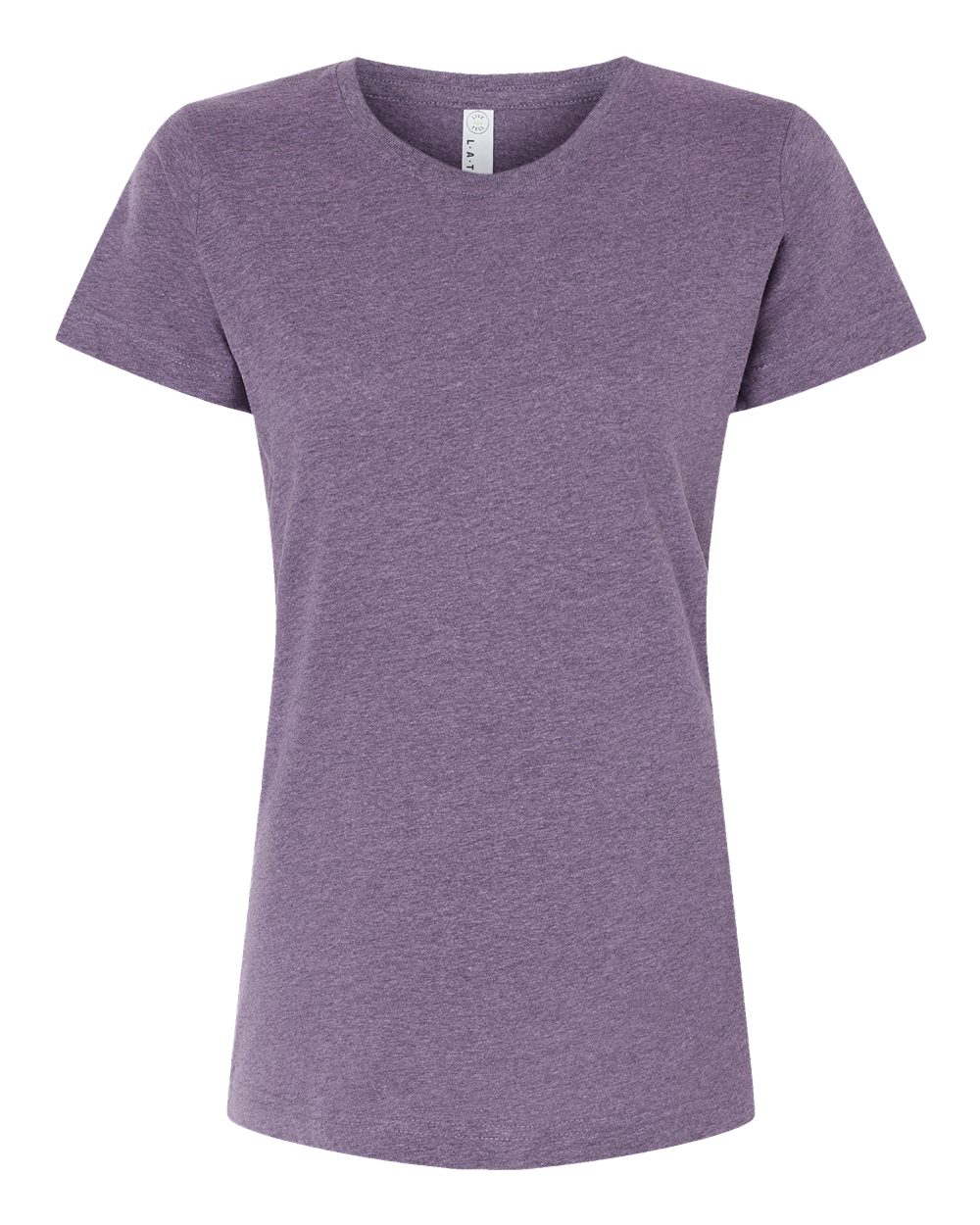 Live & Tell by LAT 3516 Women's Fine Jersey Tee in Wisteria Blackout