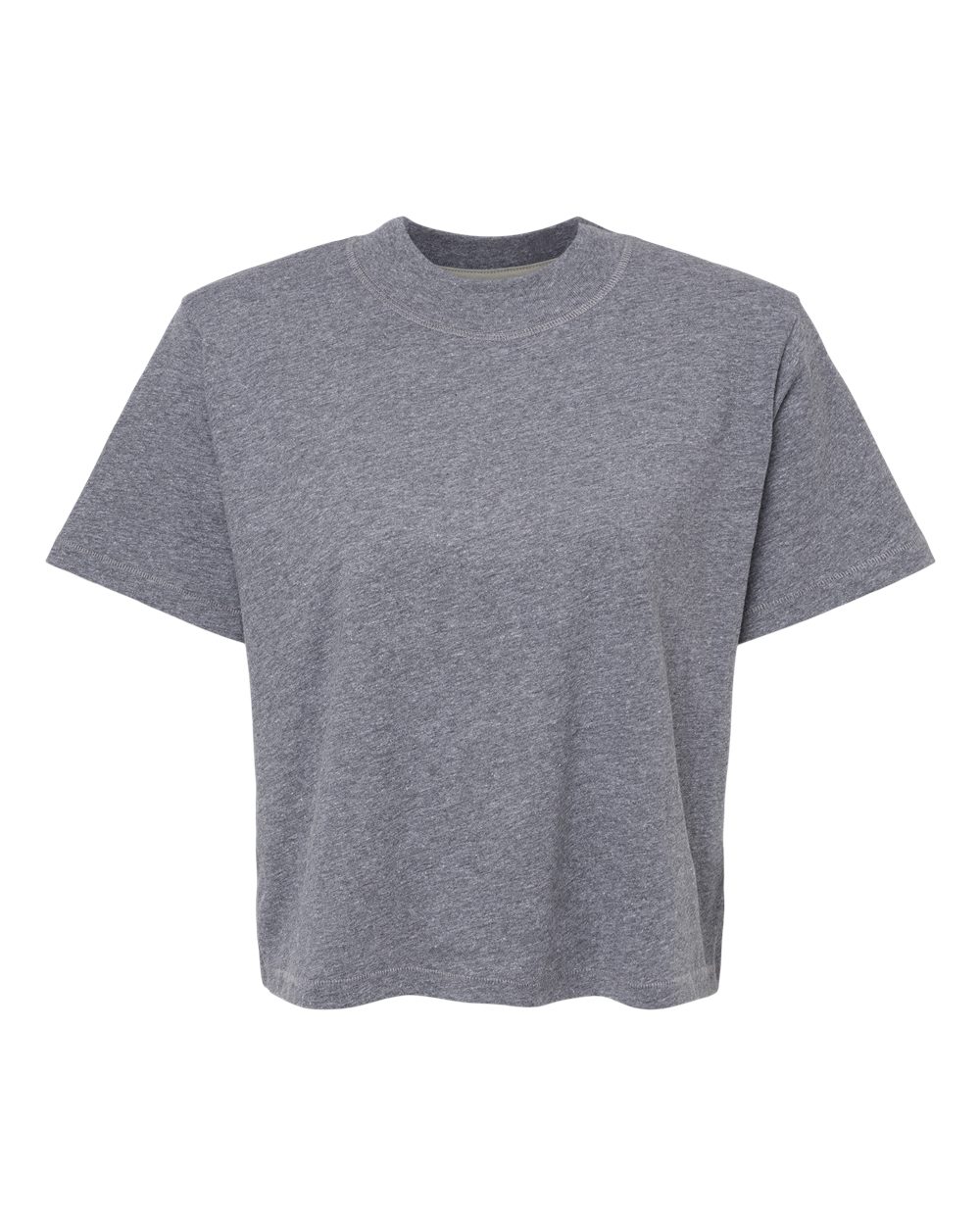 Live & Tell by LAT 3518 Women's Boxy Tee in Granite Heather