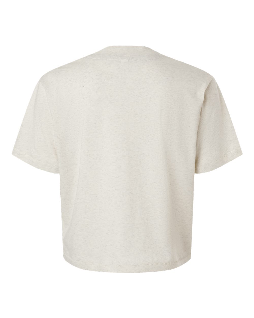 Live & Tell by LAT 3518 Women's Boxy Tee in Natural Heather, back