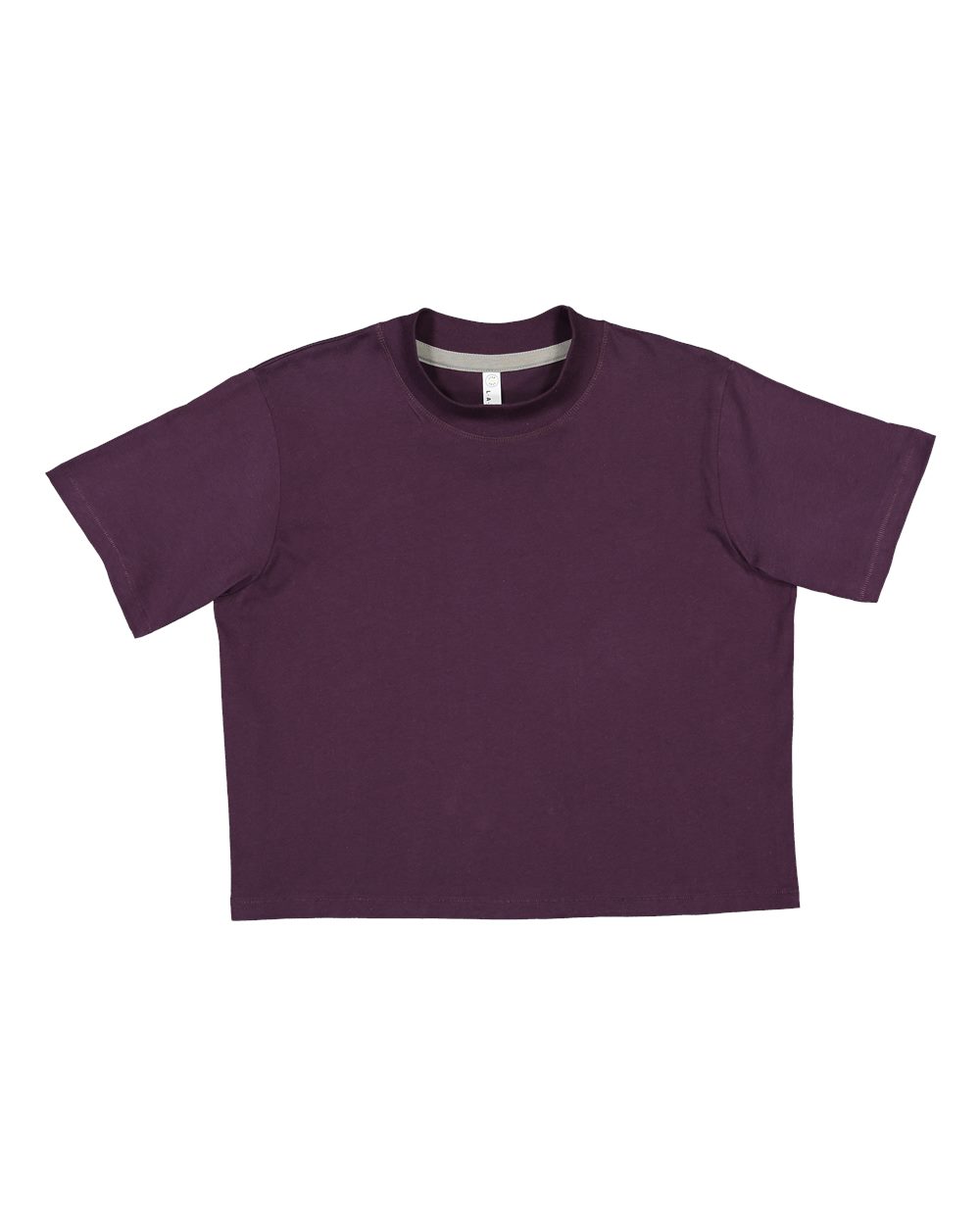 Live & Tell by LAT 3518 Women's Boxy Tee in Plum