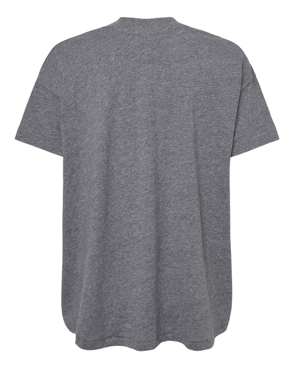 Live & Tell by LAT 3519 Women's Hi-Lo Tee in Granite Heather, back