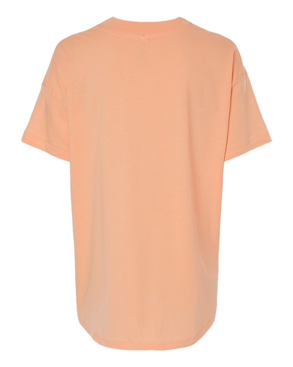 Live & Tell by LAT 3519 Women's Hi-Lo Tee in Peachy, back