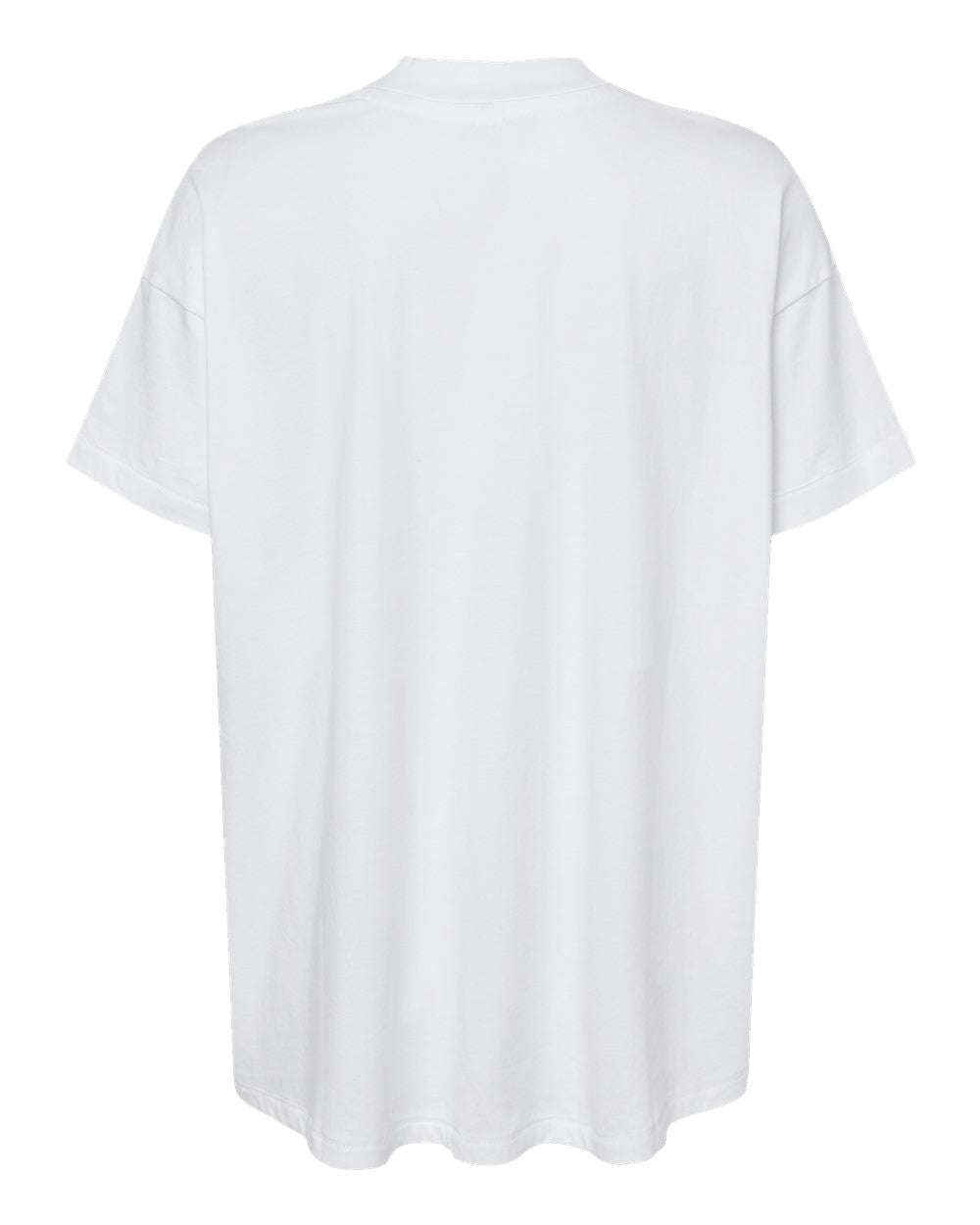 Live & Tell by LAT 3519 Women's Hi-Lo Tee in White, back