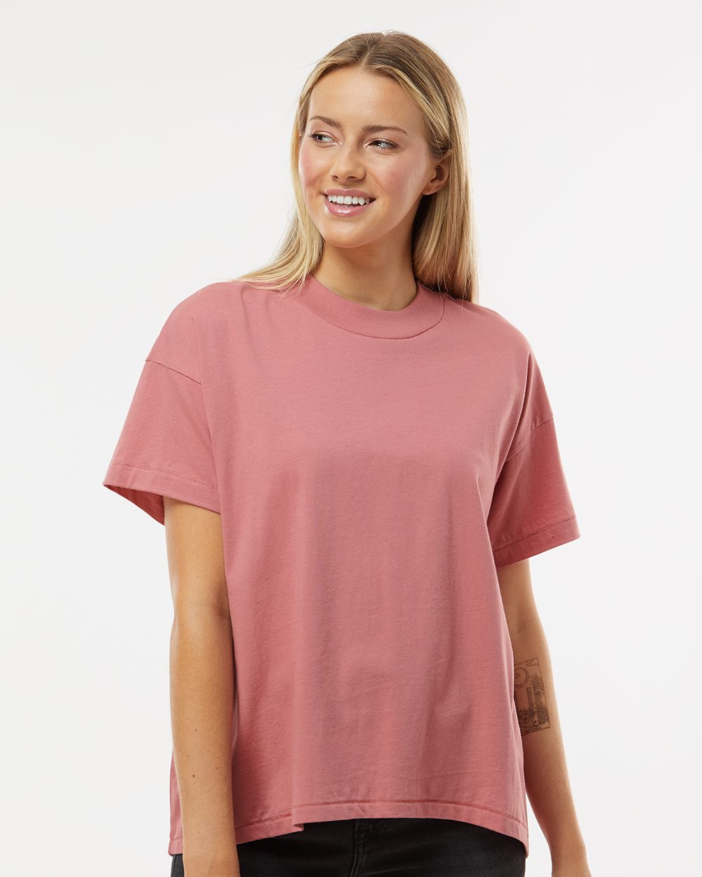 Live & Tell by LAT 3519 Women's Hi-Lo Tee
