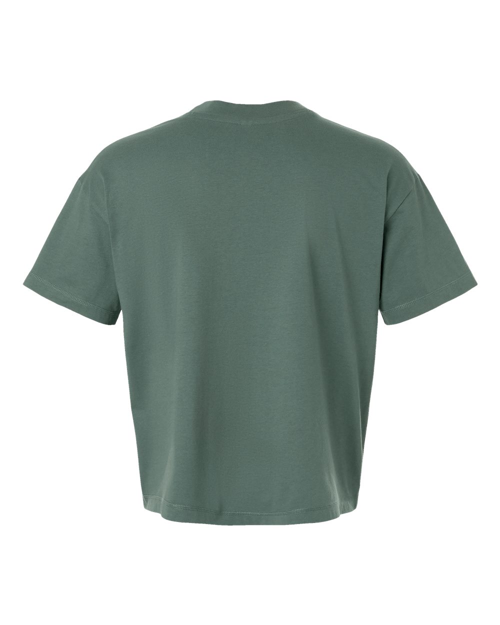 Live & Tell by LAT 3520 Unisex Boxy Jersey Tee in Basil, back