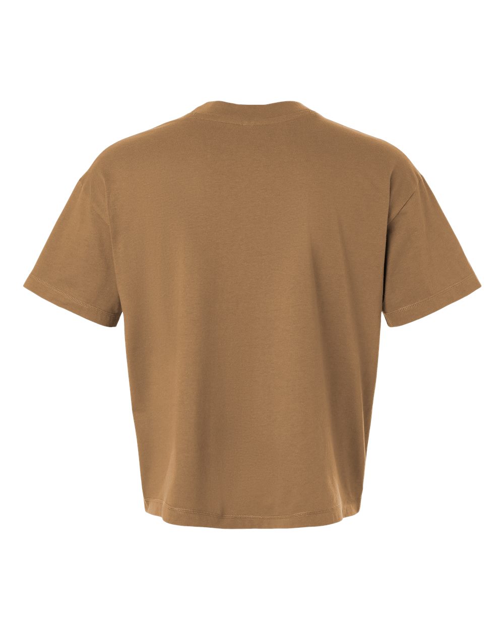 Live & Tell by LAT 3520 Unisex Boxy Jersey Tee in Coyote Brown, back