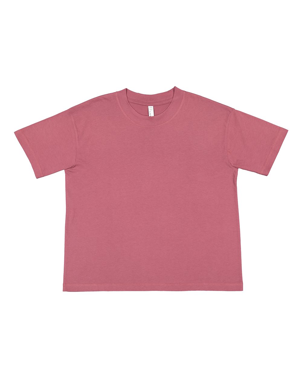 Live & Tell by LAT 3520 Unisex Boxy Jersey Tee in Rouge