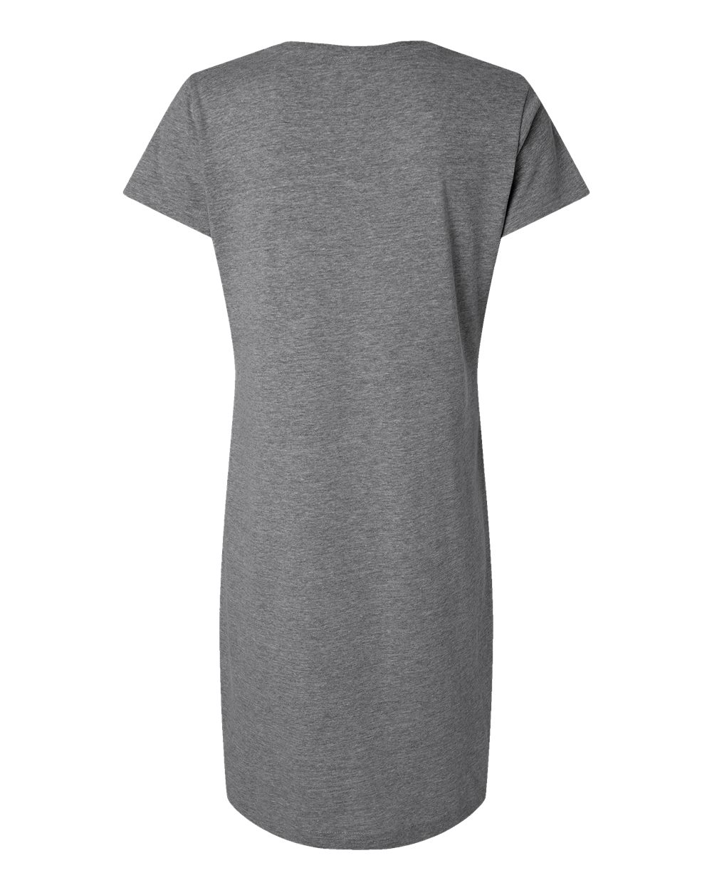 Live & Tell by LAT 3522 Women's Fine Jersey V-Neck Coverup in Granite Heather, back