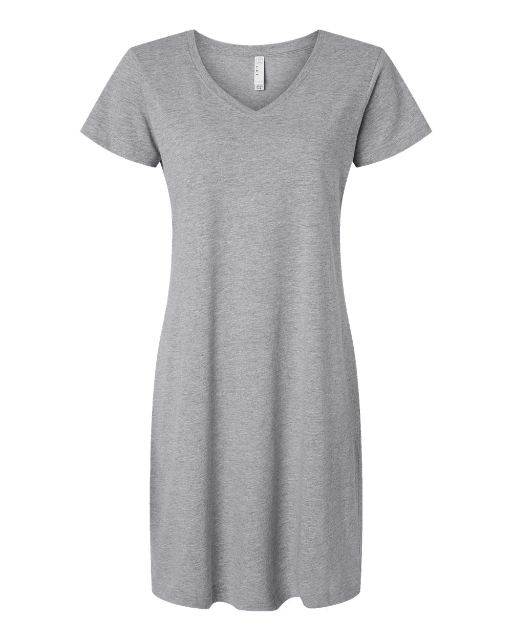 Live & Tell by LAT 3522 Women's Fine Jersey V-Neck Coverup in Heather