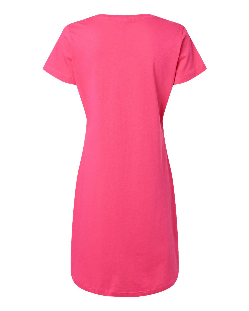 Live & Tell by LAT 3522 Women's Fine Jersey V-Neck Coverup in Hot Pink, back