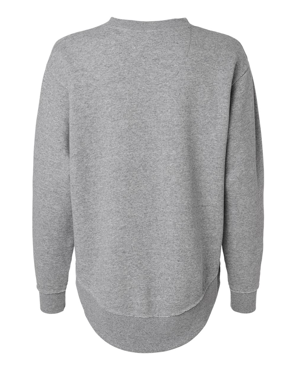 Live & Tell by LAT 3525 Women's Weekend Crewneck Sweatshirt in Heather, back