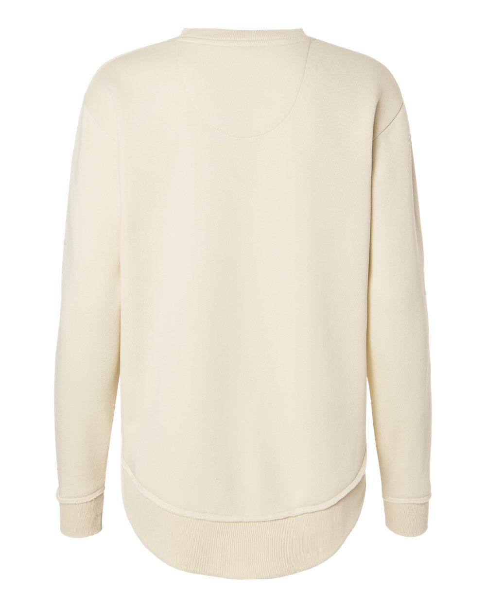 Live & Tell by LAT 3525 Women's Weekend Crewneck Sweatshirt in Natural, back