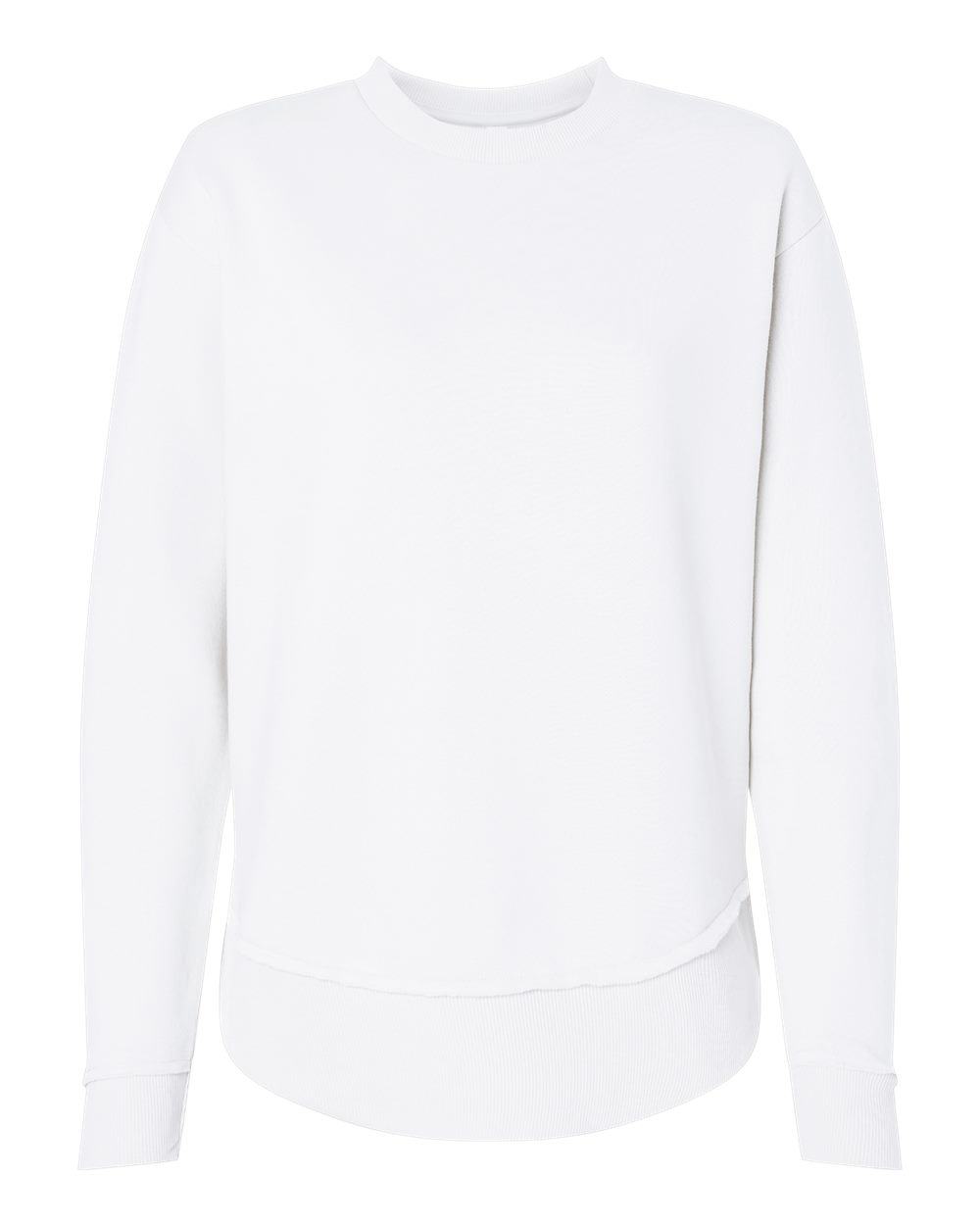 Live & Tell by LAT 3525 Women's Weekend Crewneck Sweatshirt in White