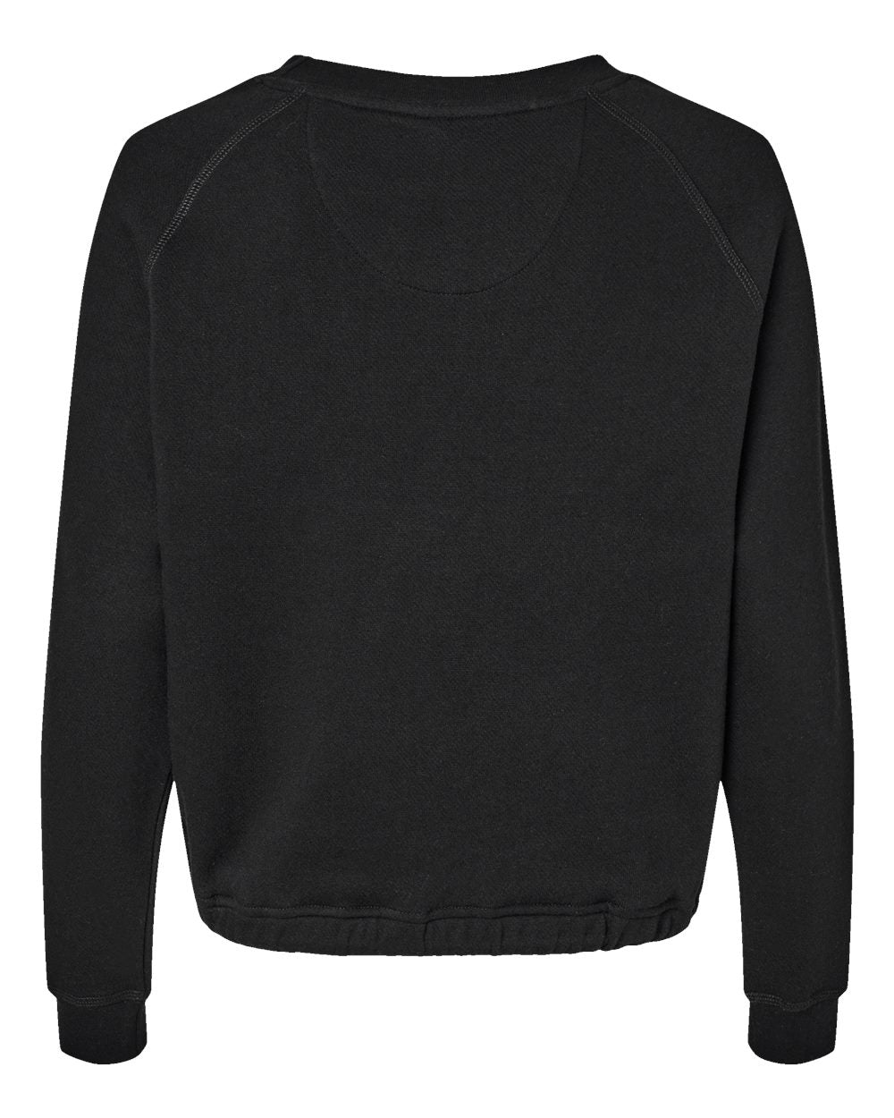 Live & Tell by LAT 3528 Women's Relaxed Boxy Crewneck Sweatshirt in Black, back