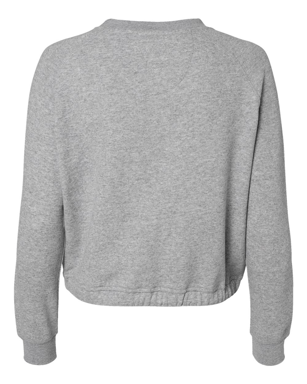 Live & Tell by LAT 3528 Women's Relaxed Boxy Crewneck Sweatshirt in Heather, back