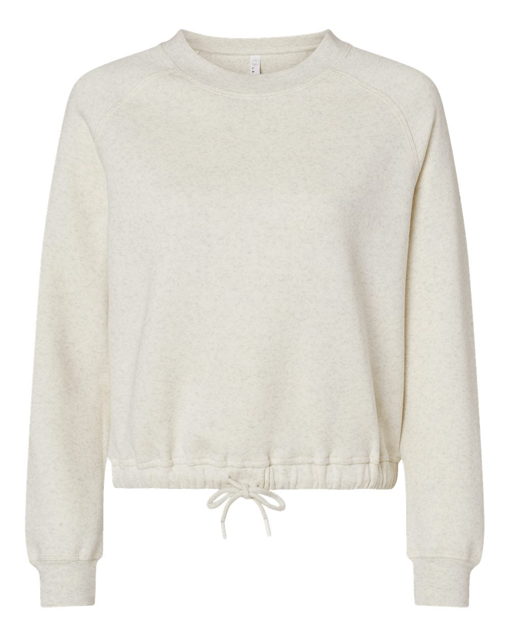 Live & Tell by LAT 3528 Women's Relaxed Boxy Crewneck Sweatshirt in Natural Heather