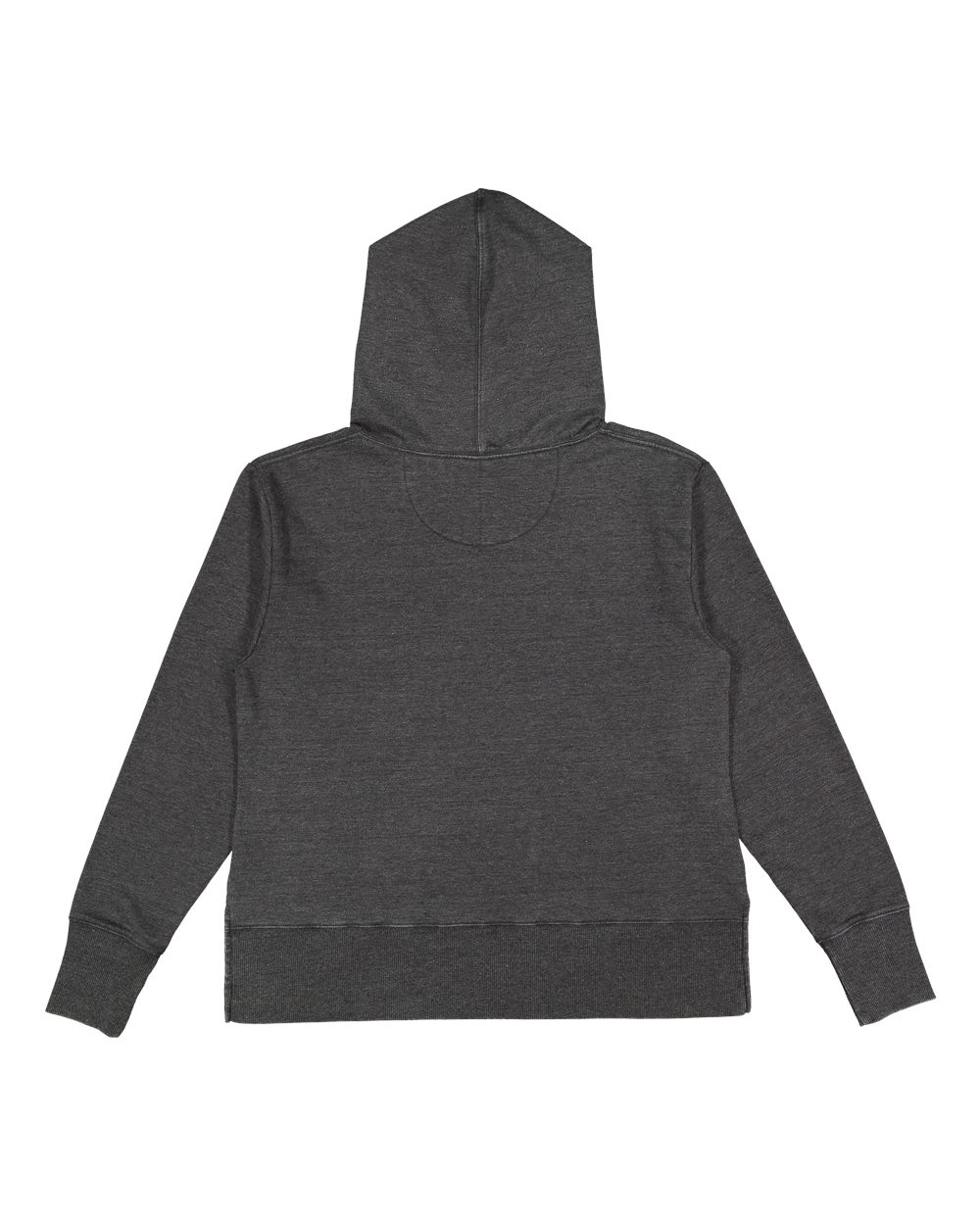 Live & Tell by LAT 3536 Women's Vintage Wash Hoodie Sweatshirt in Washed Black, back