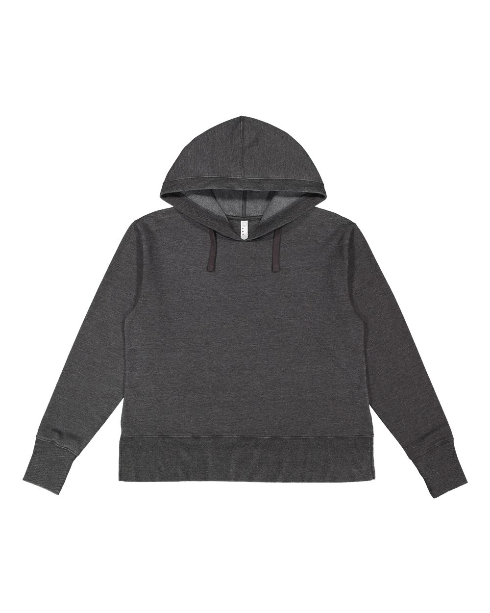 Live & Tell by LAT 3536 Women's Vintage Wash Hoodie Sweatshirt in Washed Black