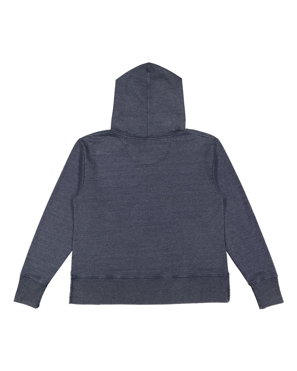 Live & Tell by LAT 3536 Women's Vintage Wash Hoodie Sweatshirt in Washed Navy, back