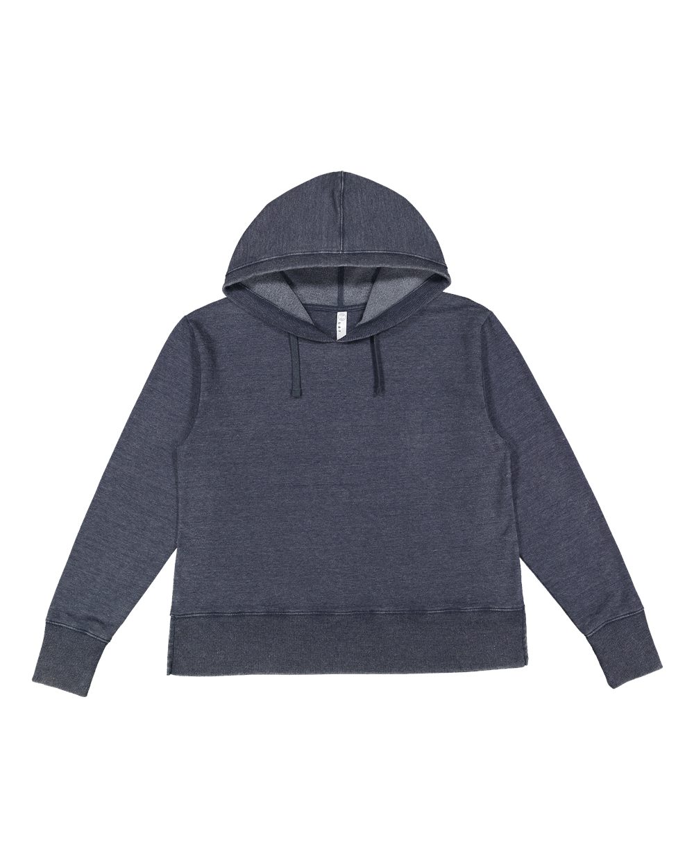 Live & Tell by LAT 3536 Women's Vintage Wash Hoodie Sweatshirt in Washed Navy